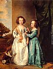 Sir Antony van Dyck Philadelphia and Elizabeth Wharton painting